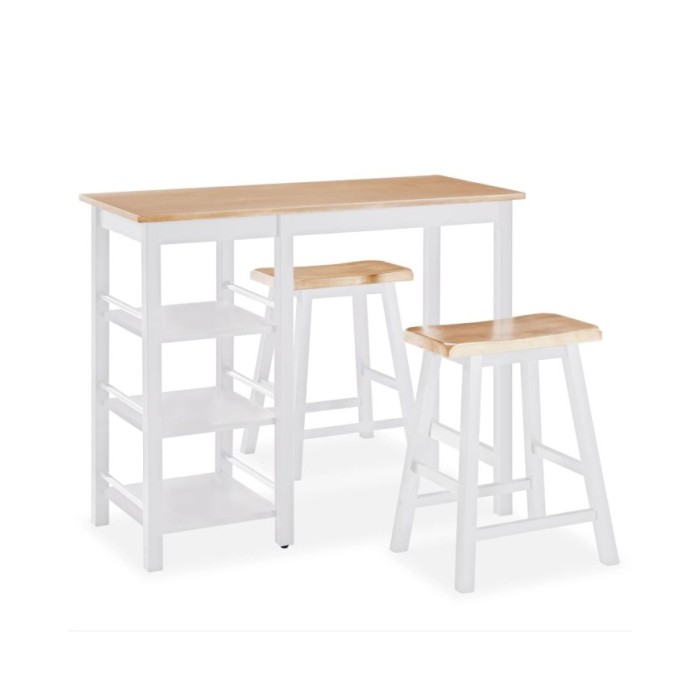 Ensemble de bar 3 pcs MDF Blanc