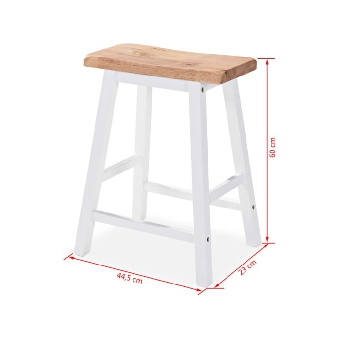 Ensemble de bar 3 pcs MDF Blanc