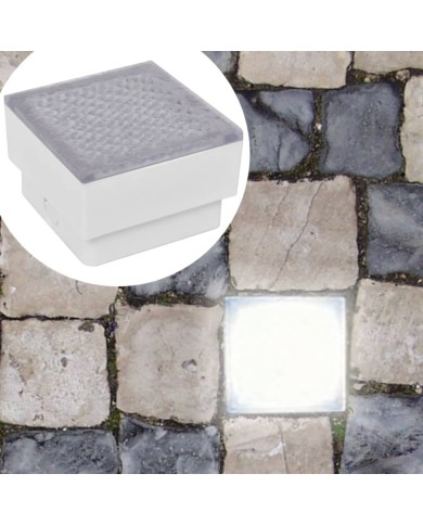 Lampes enterrées à LED 2 pcs 100x100x68 mm