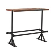 Mobilier de bar 5 pcs Bois de récupération massif Multicolore