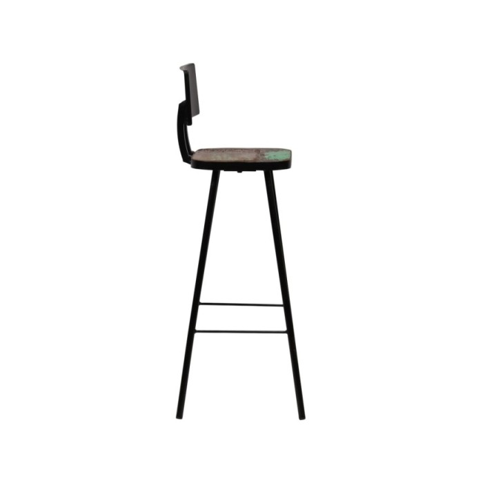 Mobilier de bar 5 pcs Bois de récupération massif Multicolore