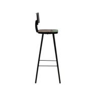 Mobilier de bar 5 pcs Bois de récupération massif Multicolore