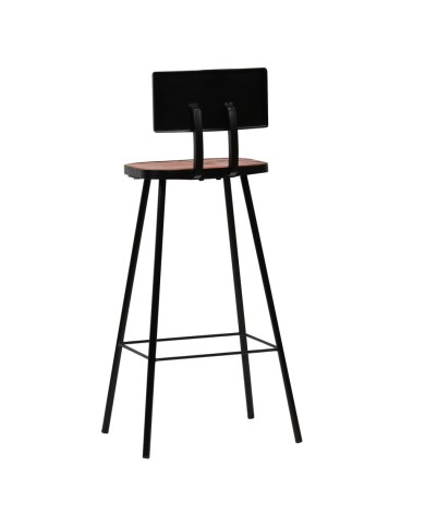 Mobilier de bar 5 pcs Bois de récupération massif Multicolore