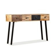 Table console Teck massif de récupération 120 x 30 x 76 cm