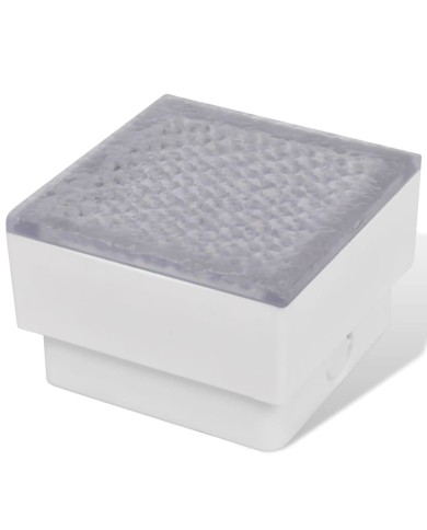 Lampes enterrées à LED 2 pcs 100x100x68 mm