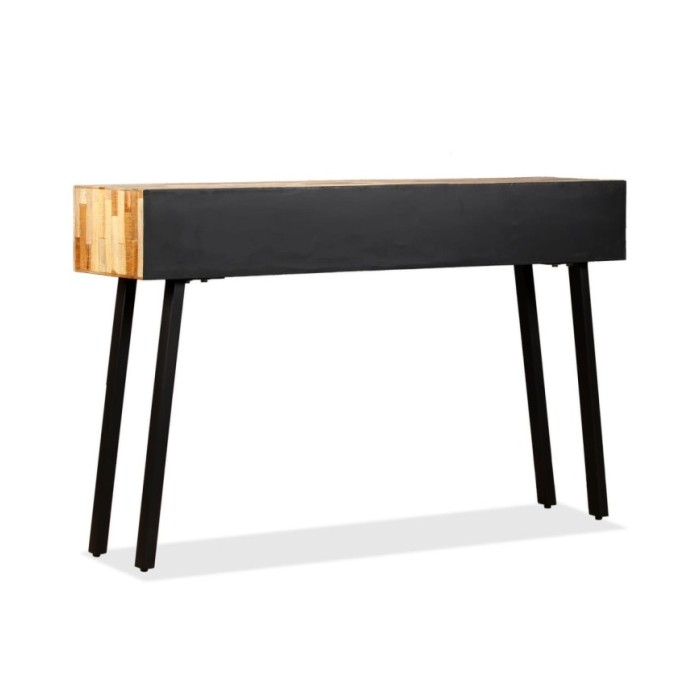 Table console Teck massif de récupération 120 x 30 x 76 cm