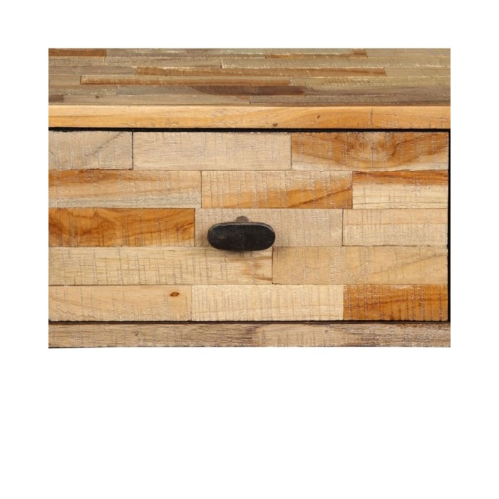 Table console Teck massif de récupération 120 x 30 x 76 cm