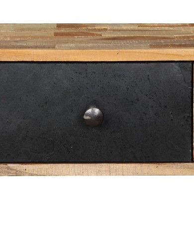 Table console Teck massif de récupération 120 x 30 x 76 cm