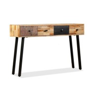 Table console Teck massif de récupération 120 x 30 x 76 cm