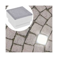 Lampes enterrées à LED 2 pcs 100x100x68 mm
