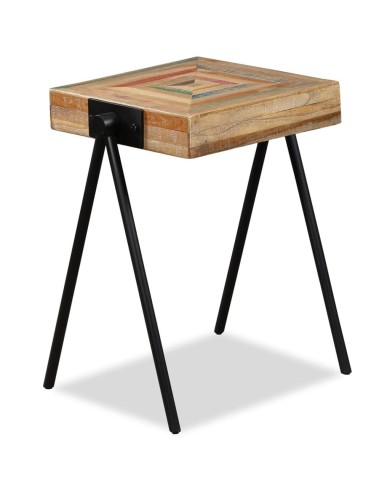 Table d'appoint Teck massif de récupération 