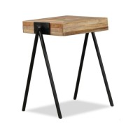 Table d'appoint Teck massif de récupération 