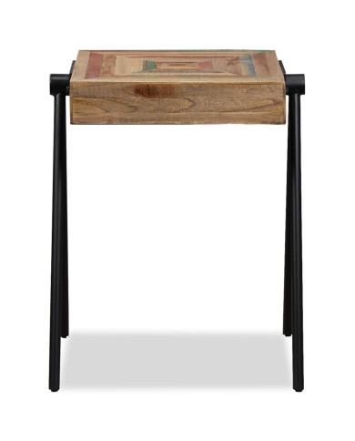 Table d'appoint Teck massif de récupération 