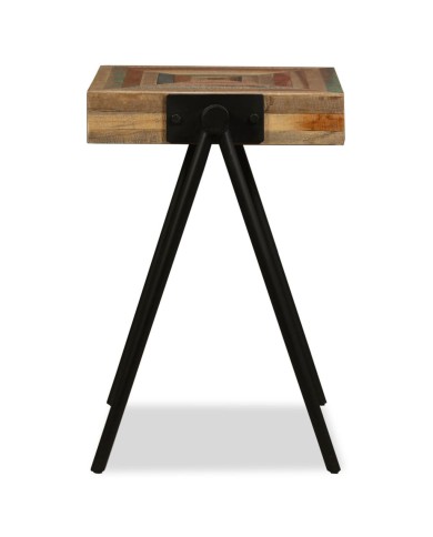 Table d'appoint Teck massif de récupération 