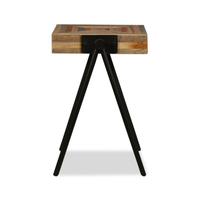 Table d'appoint Teck massif de récupération 