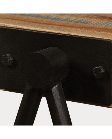 Table d'appoint Teck massif de récupération 