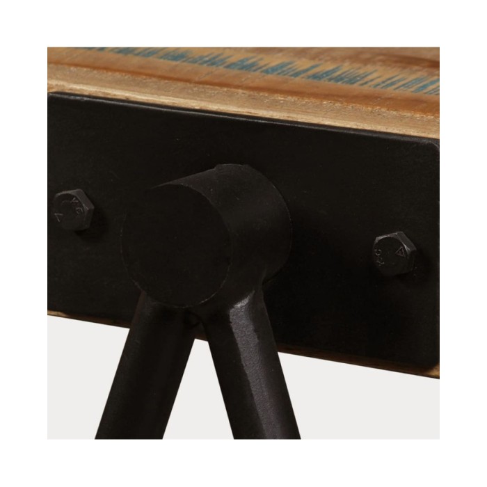 Table d'appoint Teck massif de récupération 