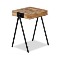 Table d'appoint Teck massif de récupération 