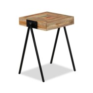 Table d'appoint Teck massif de récupération 