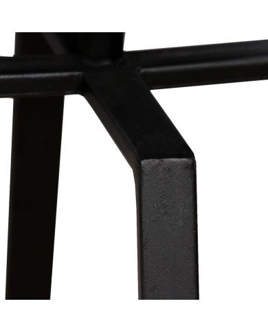 Table d'appoint ronde Teck massif de récupération