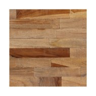 Banc Teck de récupération et acier 110 x 35 x 45 cm 