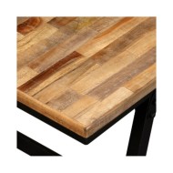 Banc Teck de récupération et acier 160 x 35 x 45 cm 