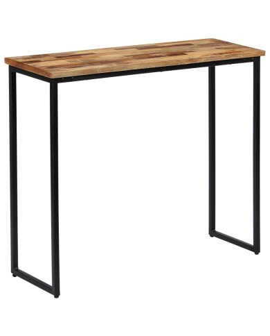 Table console Teck recyclé massif 90 x 30 x 76 cm