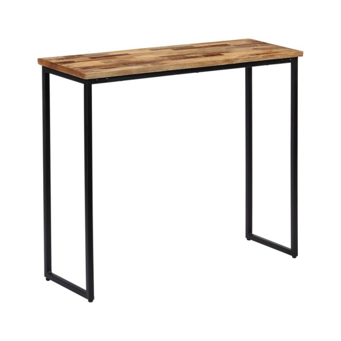 Table console Teck recyclé massif 90 x 30 x 76 cm