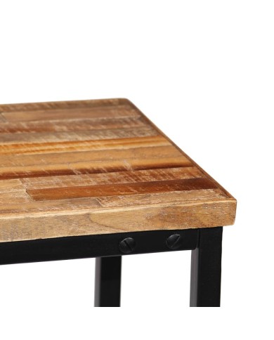 Table console Teck recyclé massif 90 x 30 x 76 cm
