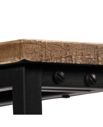 Table console Teck recyclé massif 90 x 30 x 76 cm