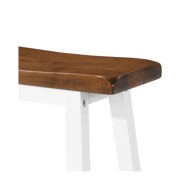 Table de bar et tabouret 3 pcs Bois massif