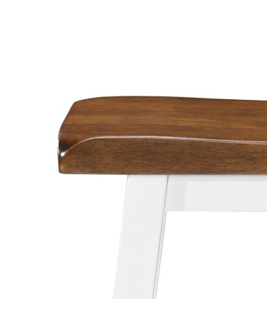 Table de bar et tabouret 3 pcs Bois massif