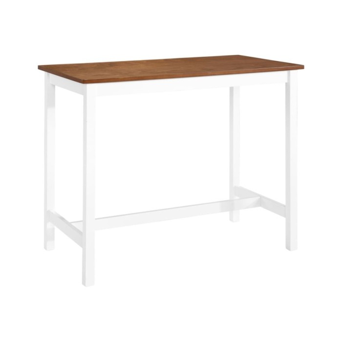 Table de bar et tabouret 3 pcs Bois massif