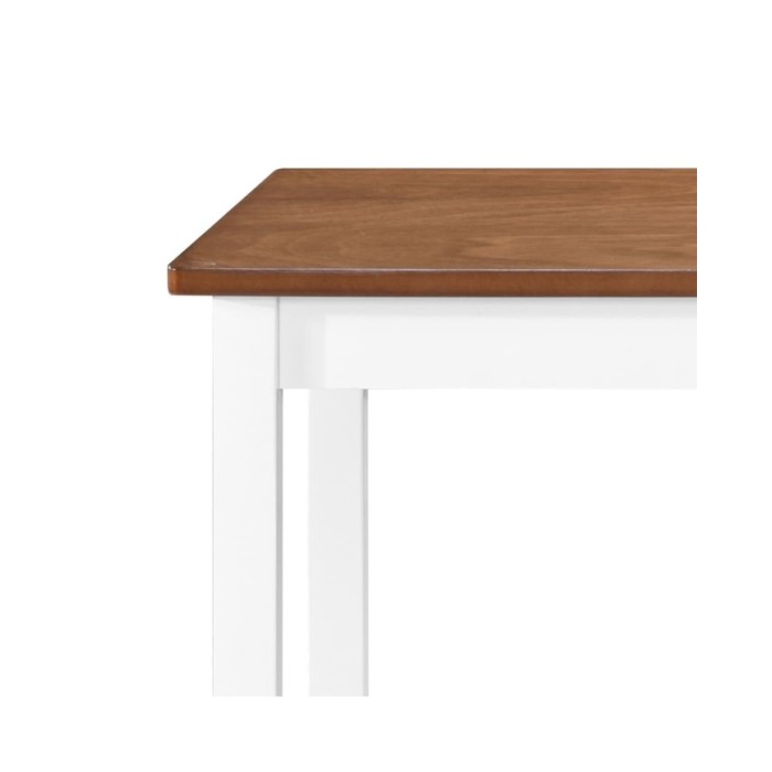 Table de bar et tabouret 3 pcs Bois massif