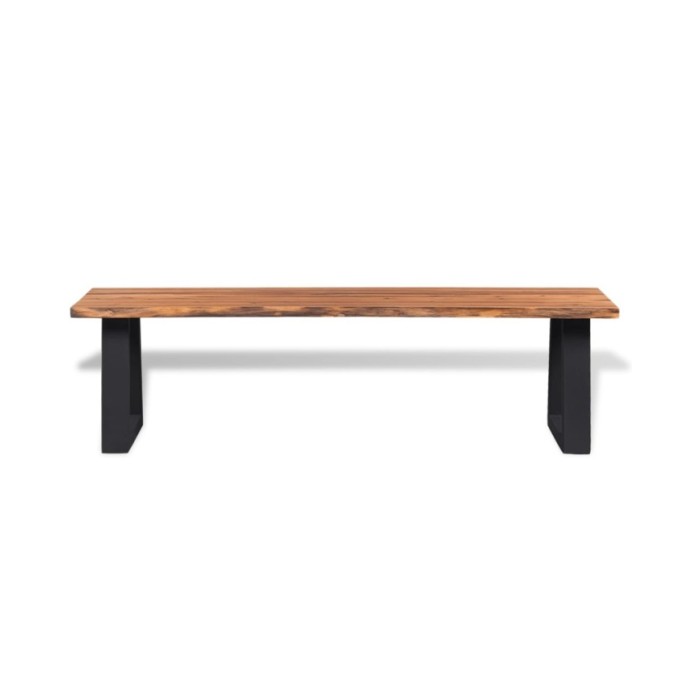 Banc en bois d'acacia massif 160 cm