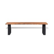 Banc en bois d'acacia massif 160 cm