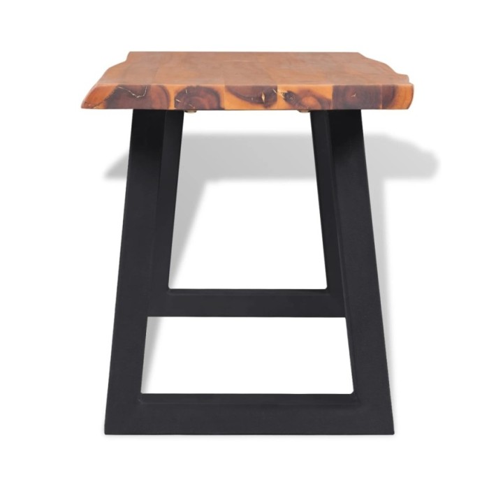 Banc en bois d'acacia massif 160 cm