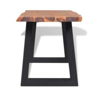 Banc en bois d'acacia massif 160 cm