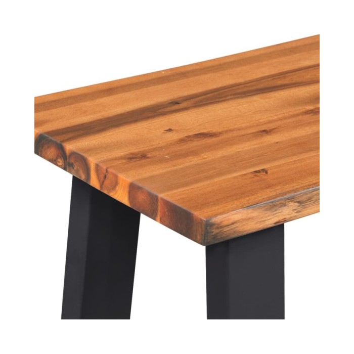 Banc en bois d'acacia massif 160 cm