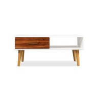 Table basse Bois d'acacia massif 90 x 50 x 40 cm