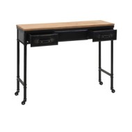 Table console MDF et bois de sapin 100 x 33,5 x 80 cm