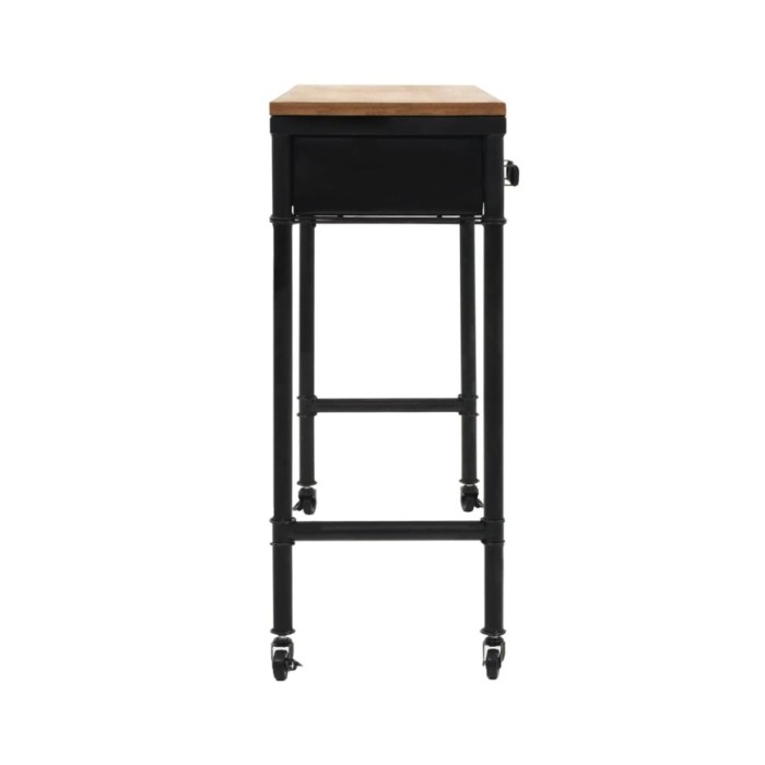 Table console MDF et bois de sapin 100 x 33,5 x 80 cm