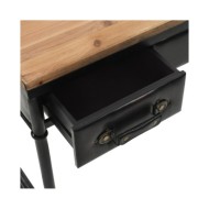 Table console MDF et bois de sapin 100 x 33,5 x 80 cm