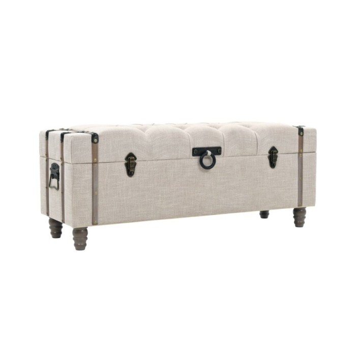 Ensemble de bancs de rangement 3 pcs Bois massif et acier