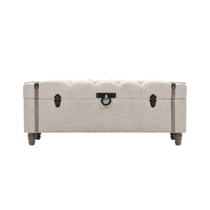 Ensemble de bancs de rangement 3 pcs Bois massif et acier