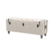 Ensemble de bancs de rangement 3 pcs Bois massif et acier