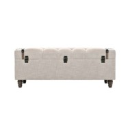 Ensemble de bancs de rangement 3 pcs Bois massif et acier