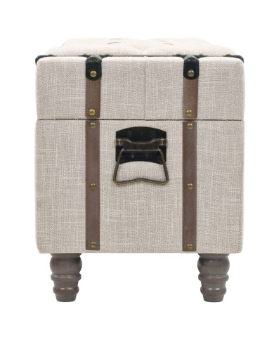 Ensemble de bancs de rangement 3 pcs Bois massif et acier