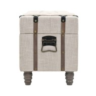 Ensemble de bancs de rangement 3 pcs Bois massif et acier