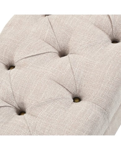 Banc de rangement Bois massif et acier 111 x 34 x 37 cm